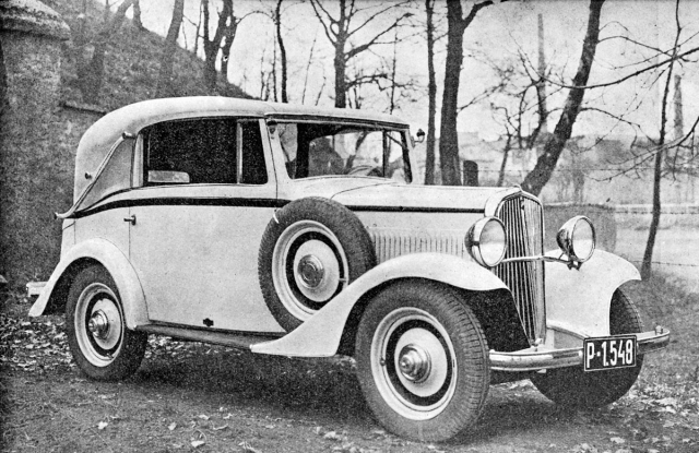 Kabriolet Walter Junior karosovaný vysokomýtskou firmou Sodomka (1934)