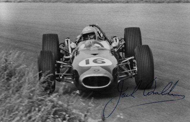 Jack Brabham (Repco-Brabham BT19), první mistr světa na voze vlastní (a Tauranacovy) konstrukce (1966)