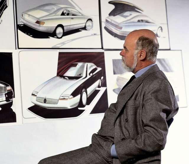 „Něco jsem pochytil od Scavonuzziho u Ghii, Pininfarina mě naučil, co obnáší být designérem. Ale teprve u Mercedesu jsem pochopil svou profesi.“