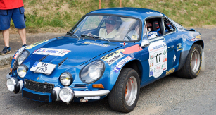 Alpine-Renault A110 (Cmíral/Cmíralová), absolutní vítěz Rallye Vltava 2020