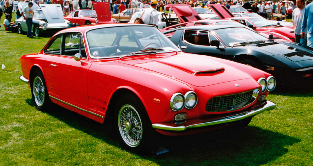 Maserati 3500 GTI Sebring Tipo AM101/S, sportovní vůz se šestiválcem 3,5 litru ve druhé generaci (600 vozů v letech 1962 – 1968)