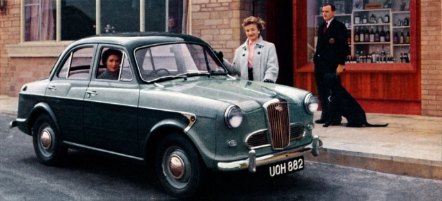 Wolseley 1500 Saloon, poslední typ, jenž neměl karosářskou obdobu v nabídce Austin/Morris (výroba 1957–1965)