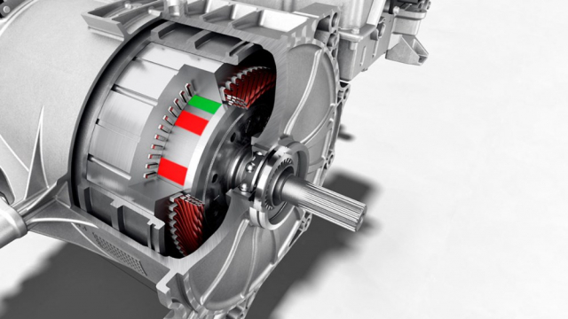Synchronní motor s permanentními magnety najdete všude od Hondy e po Porsche Taycan (na obrázku)