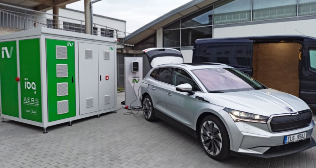 Bateriové úložiště pro potřeby prodejců Škoda vzniklo ve spolupráci mladoboleslavské automobilky a společností IBG Česko a AERS