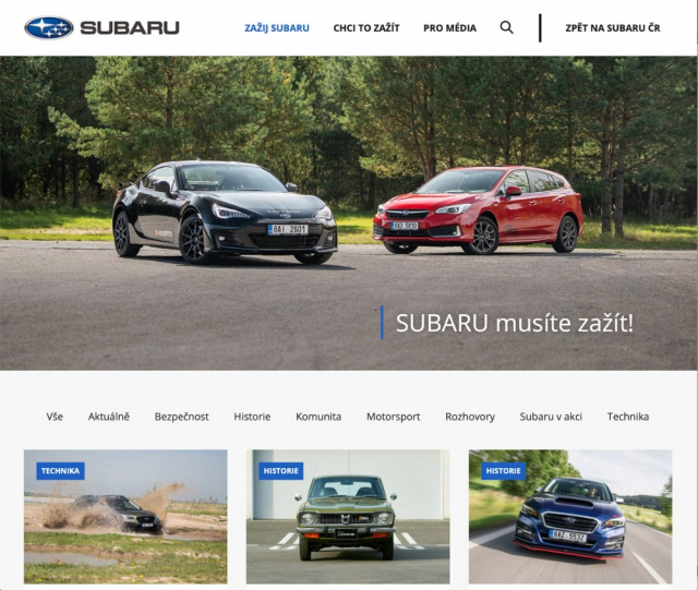 ZAŽIJ SUBARU