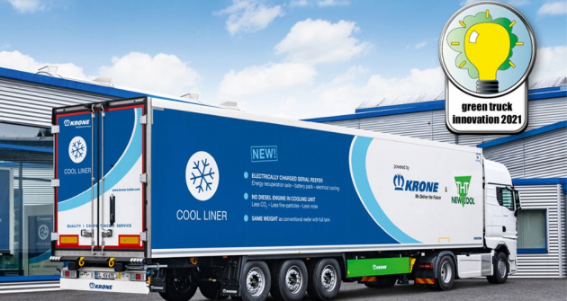 Chladírenský návěs Krone Cool Liner THT, nositel titulu „Green Truck Innovation 2021“ Chladírenský návěs Krone Cool Liner THT, nositel titulu „Green Truck Innovation 2021“