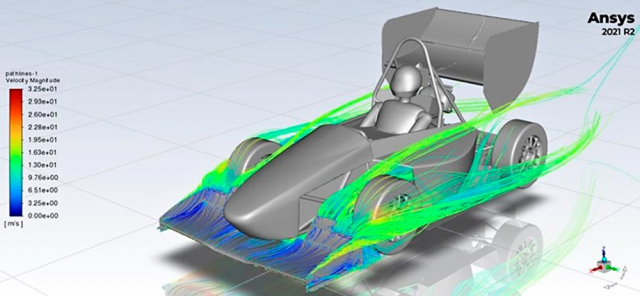 Simulace aerodynamiky v programu Ansys Fluent
