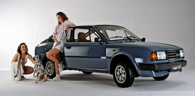 Poslední provedení kupé Škoda Rapid 136 modelového ročníku 1989