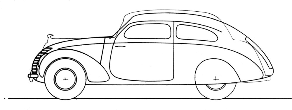 Srovnání siluet běžného tudoru Rapid a jeho aerodynamického sourozence