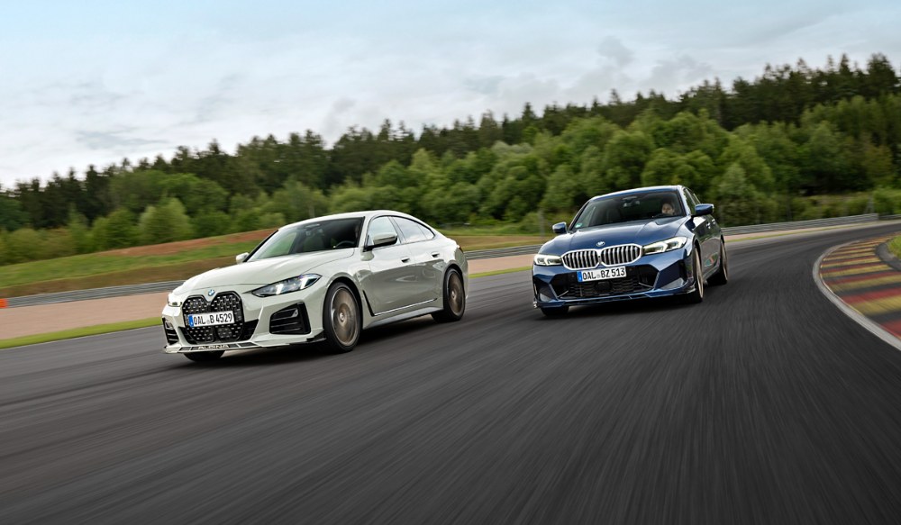 Nové modely BMW Alpina B4 GT a B3 GT vycházejí z letos modernizovaných výchozích variant BMW řady 4 Gran Coupé a řady 3