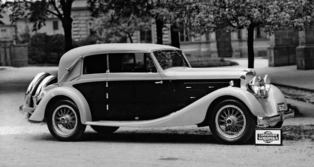 Luxusní pětimístný kabriolet Walter Regent s karoserií Sodomka  z roku 1934