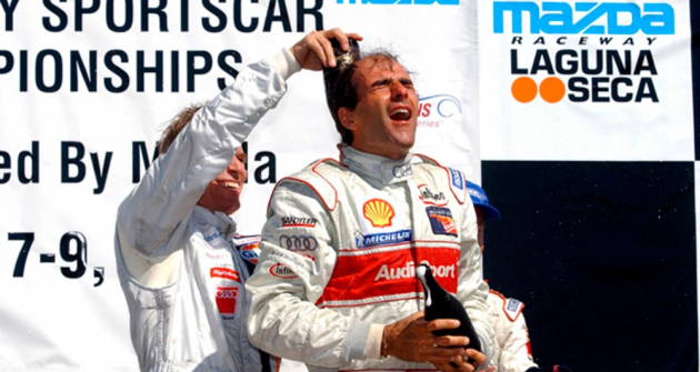 Takových oslav vítězství, jako tahle na okruhu v Laguna Seca v roce 2001, zažil Emanuele Pirro ve své kariéře nespočet