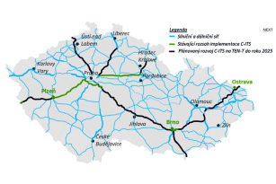 Pokrytí českých dálnic systémem C-ITS se bude postupně rozšiřovat