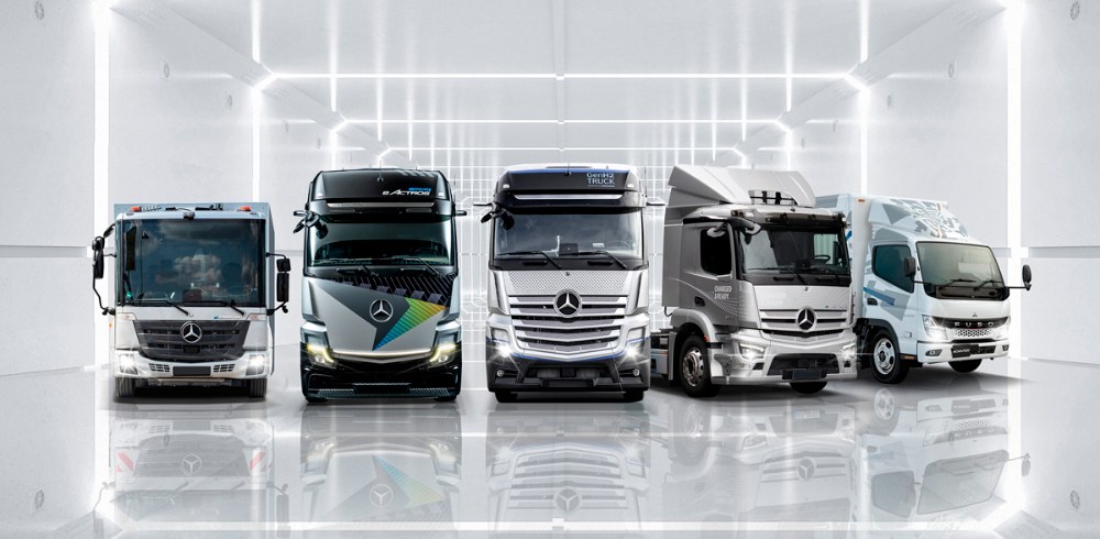 Elektrická flotila Daimler Trucks