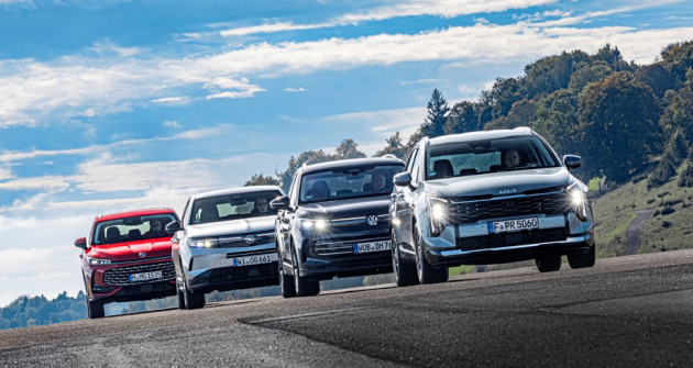 Kia Sportage vs. MG HS vs. Opel Grandland vs. Volkswagen Tiguan